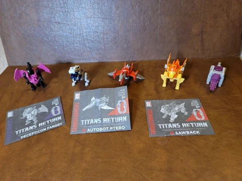 5 Transformers Titans Return’s Master Legion Beast Mini-Con Triple Changers LOT Cover