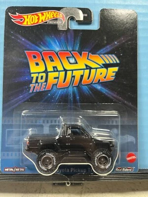 1/64 HOT WHEELS REAL RIDERS BACK TO THE FUTURE MARTYS TOYOTA PICKUP TRUCK BLACK - Image 1 of 2