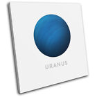 Planets Uranus Modern Cosmos Space SINGLE TOILE murale ART Photo Print
