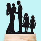 Family Cake Toppers with Kids Customised Wedding Anniversary Gift Decoration