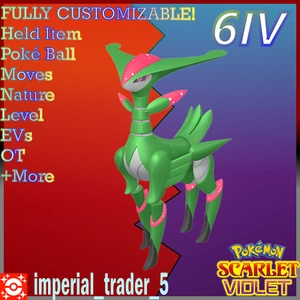 Pokémon Scharlachrote und violette Eisenblätter mit besten 6IV + Anpassbar - Bild 1 von 1