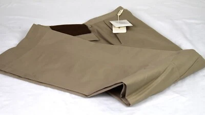 NWT Dolce & Gabbana Flat Front Safari Style Khaki Pants SLACKS EU52 35 x 32.5 - Image 1 of 4