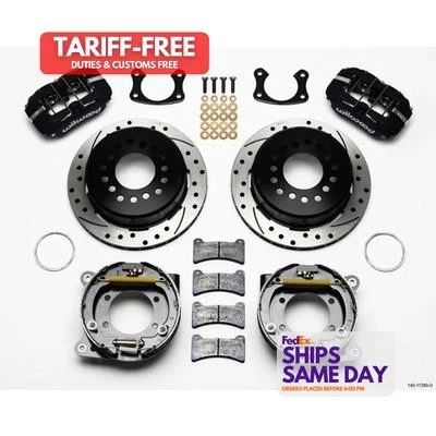 Wilwood 140-11389-D, Kit Rear Disc Brake Kit Big Fits Ford Drilled Performance - Image 1 of 4