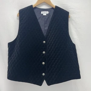Rafaella Cotton Quilted Soft Feel Vest Size 16 L14 - Picture 1 of 7