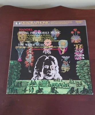 Handel Quadraphonic Royal Fireworks Water Music Vinyl LP VSQ-30020 VG - Image 1 of 4