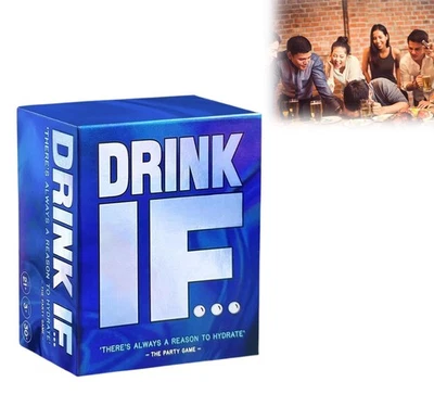 Drink IF Hilarante Adulto Juego de Beber.Juego de Cartas de Fiesta para Amigos y Familiares-200 Foto 1 de 4