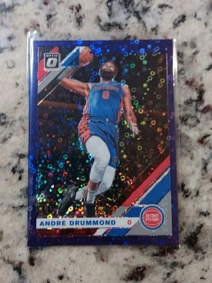 ANDRE DRUMMOND 2019-20 Donruss Optic #146 Fast Break Purple Prizm /95 Pistons - Image 1 of 2