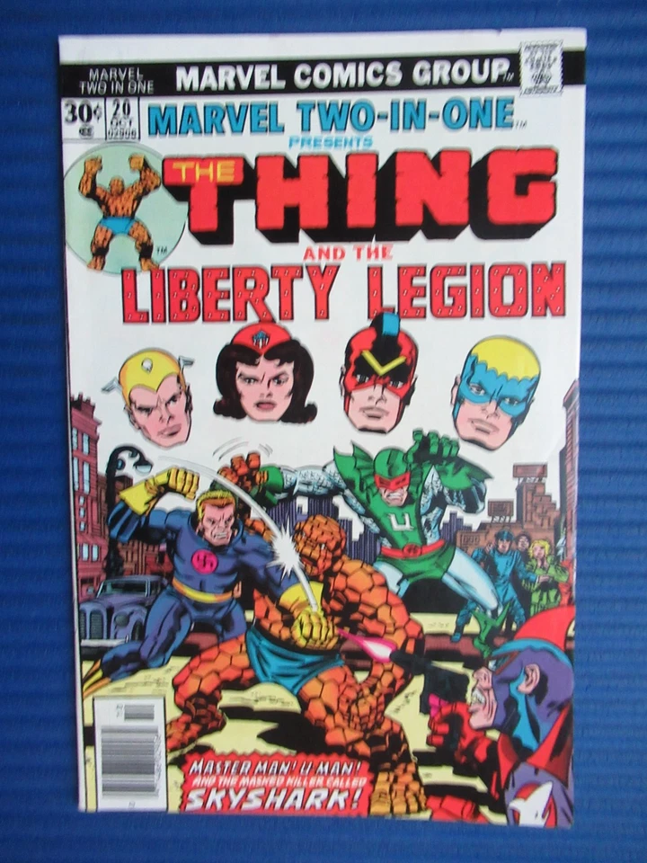 MARVEL TWO-IN-ONE # 20 - (VF) -THING/THE LIBERTY LEGION-KILLER CALLED SKYSHARK - image 1 of 4