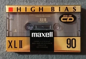 Maxell XL-II 90 minuti cassetta audio vuota alto pregiudizio ***NUOVO*** - Foto 1 di 2