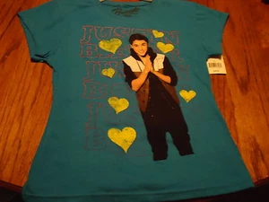 JUSTIN BIEVER BLUE SIZE XL SHIRT BY BRAVADO ...SO CUTE - Bild 1 von 4