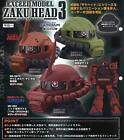 Gundam EXCEED MODEL ZAKU HEAD 3 Normal 3 Type / set Gashapon capsule toys