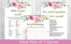 Printable Bridal Shower/ Kitchen tea games - Value pack of 3 games - Picture 1 of 4
