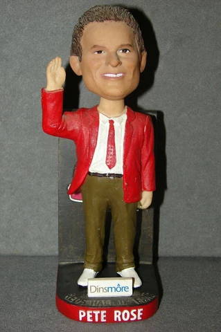 Pete Rose Bobblehead Cincinnati Reds Hall of Fame 2016 Dinsmore Cover