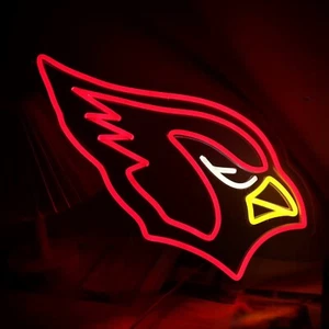 Insegna LED al neon Arizona Cardinals NFL design calcio LED per ufficio sala giochi - Foto 1 di 7