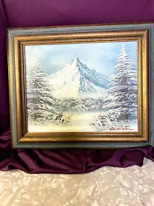 SELTENE VINTAGE KUNST SIGNIERT VON GELÄNDER ACRYL / ÖL WIE HOPPER'S - Bild 1 von 4