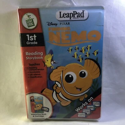 Finding Nemo LeapPad Learning System Leap Frog 1st Grade Reading Storybook - Image 1 of 4