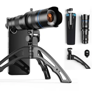 APEXEL 20-40X Monocular Cell Phone Camera Telescope Zoom Lens+Tripod For iPhone - Picture 1 of 12