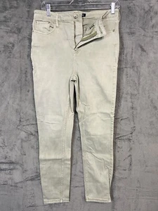 Calvin Klein Jeans Damen Größe 10 Hellgrau High Rise Denim Minimilist Büro - Bild 1 von 22