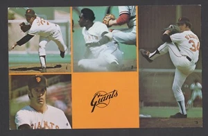1975 San Francisco Giants Team Postcard Schedule Oversize - Picture 1 of 2