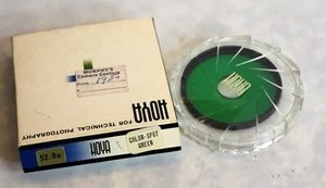 EARLY OLD NEW STOCK HOYA 52MM COLOR-SPOT GREEN SCREW IN FILTER WITH BOX - Picture 1 of 1