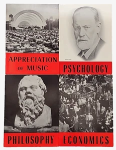 4 Britannica Home Reading Guide Music Psychology Philosophy Economics - Picture 1 of 23