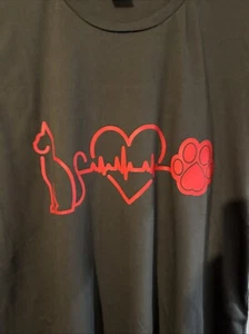 T-shirt personalizzata: Cat Love donna XXL Fruit Of The Loom - Foto 1 di 2