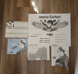 Amelia Earhart Aviation Hero Lehren Lernpaket Zertifikat Klassenzimmer 1987 - Bild 1 von 9