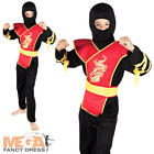 Ninja Master Jungen Kostüm japanischer Samurai Krieger Kinder Kind Kostüm Outfit