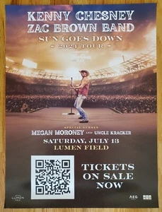 Kenny Chesney - Sun Goes Down Tour Poster - Lumen Field, Seattle, WA 7/13/24 - Picture 1 of 5