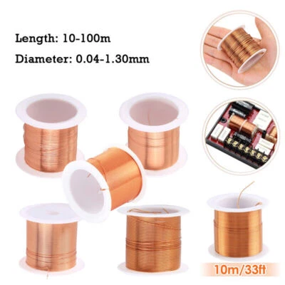 Red Magnet Wire 0.04mm -1.3mm Enameled Coppers Wire Round Magnetic Coil Winding - Image 1 of 4
