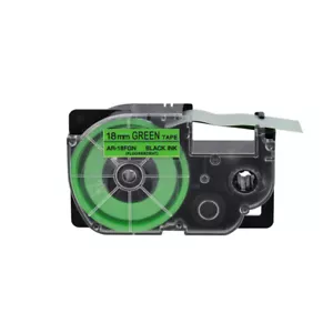 1PK Fluorescent Green Tape Cartridge XR-18FGN for Casio KL-1500 EZ Label Printer - Picture 1 of 8