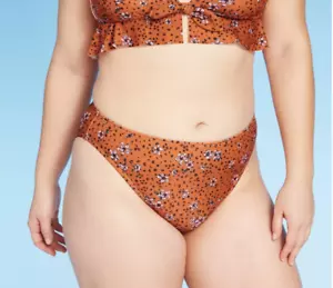 Bikini de cintura media para juniors - Xhilaración - estampado floral animal - XS - C321 - Imagen 1 de 4