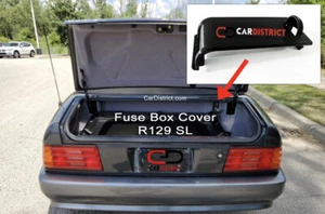 Trunk Fuse Box Cover Black Mercedes-Benz R129 300SL 500SL 320SL 600SL 1990-1995 - Picture 1 of 3