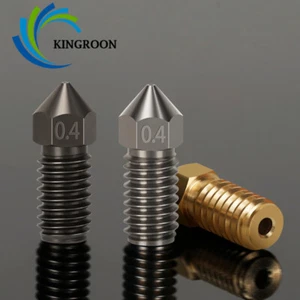 10 piezas boquilla de impresora 3D de acero duro hilo M6 0,4 mm para extrusora Ankermake Hotend - Imagen 1 de 8
