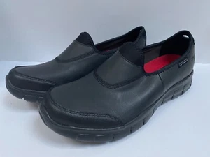SKECHERS rutschfeste Schuhe UK 8 schwarz Arbeits Slipper Sure Track Relaxed Fit - Bild 1 von 12