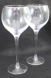 Grupo de 2 copas de agua Lenox Crystal Solitaire Platinum - Imagen 1 de 5