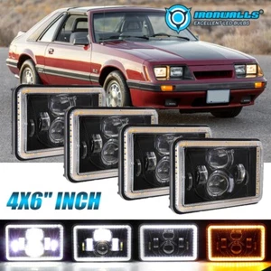 Faros LED 4X6 alto/bajo DRL para camioneta Chevrolet K5 Blazer C10 C20 Camaro 4 un. - Imagen 1 de 12