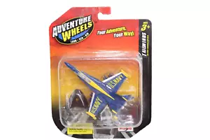 Adventure Wheels Tailwinds US Navy F/A-18 Airplane Blue & Yellow Maisto 2011 - Picture 1 of 9
