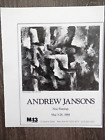 1988 PRINT AD, Andrew Jansons Art, New Paintings, "House of Exile"