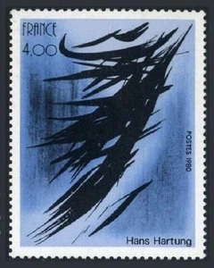 Frankreich 1694, postfrisch. Michel 2234. Kunst 1980. Abstrakt, von Hans Hartung. - Bild 1 von 1
