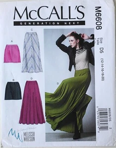 McCalls 6608 Misses Melissa Watson Skirts Sewing Pattern Sz 12-20 - Picture 1 of 1