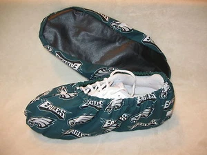 NFL Eagles. Bowlingschuhüberzieher. Baumwolle, gefüttert, Vinylsohlen. Herren Gr.10-12 - Bild 1 von 3