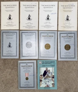 10 Mayflower Quarterly Vary 1979-1996 historia familiar de la Nueva Inglaterra colonial - Imagen 1 de 6