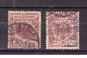 BRIEFMARKEN Deutsches Reich 1889 50 S. Farbvielfalt UNI50 # - Bild 1 von 1
