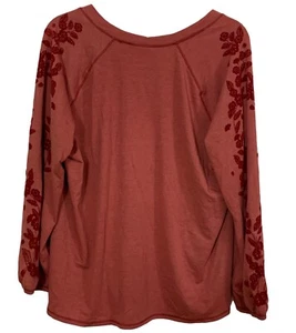 Tru Self Shirt Gr. 2X Rosa Blumen Langarm NEU Z1 - Bild 1 von 8