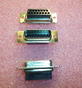 CANTIDAD (20) RECEPTÁCULOS ENCHUFABLES DSUB 15 POSICIONES HDP-20 DB-15 205206-1 AMP - Imagen 1 de 2
