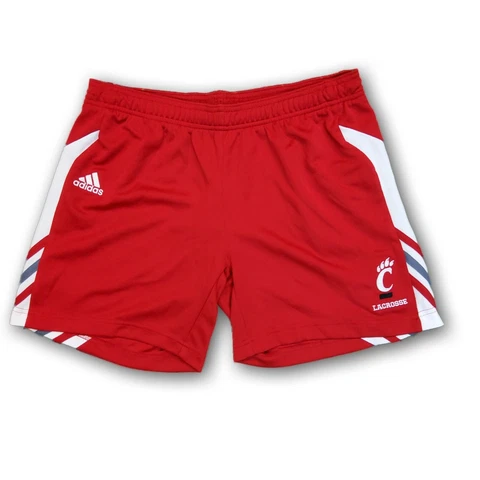 Cincinnati Bearcats Lacrosse NCAA Adidas Men's Red/White Drawstring Shorts Cover
