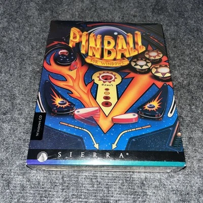 Pinball for Windows PC Sierra CD-Rom 1995 Game Big Box New In Box Sealed - Image 1 of 4