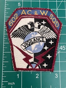USAF US Air Force 602nd AC & W Squadron Patch Air Control and Warning - Picture 1 of 2