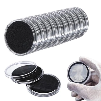 Présentez votre collection de pièces avec style 20 capsules de monnaie boîte - Immagine 1 di 4